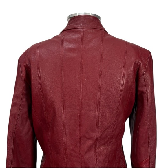 Vintage Mossimo Leather Jacker Size Small - Picture 7 of 10